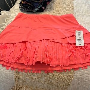 Brand new pink fringe skirt!